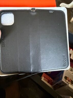 TUCCIH Black Folio Phone Case IPhone 14